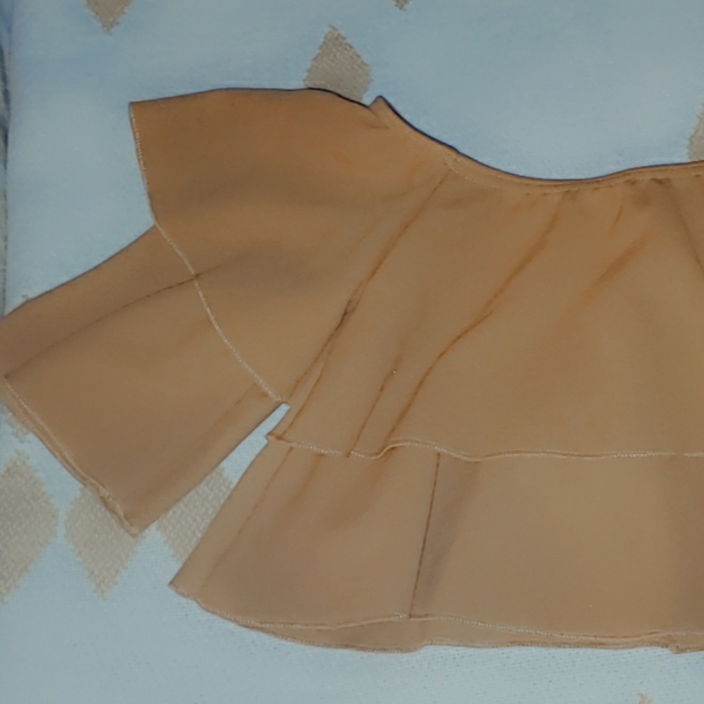 New Mustard Yellow Baby Doll top with capri pants